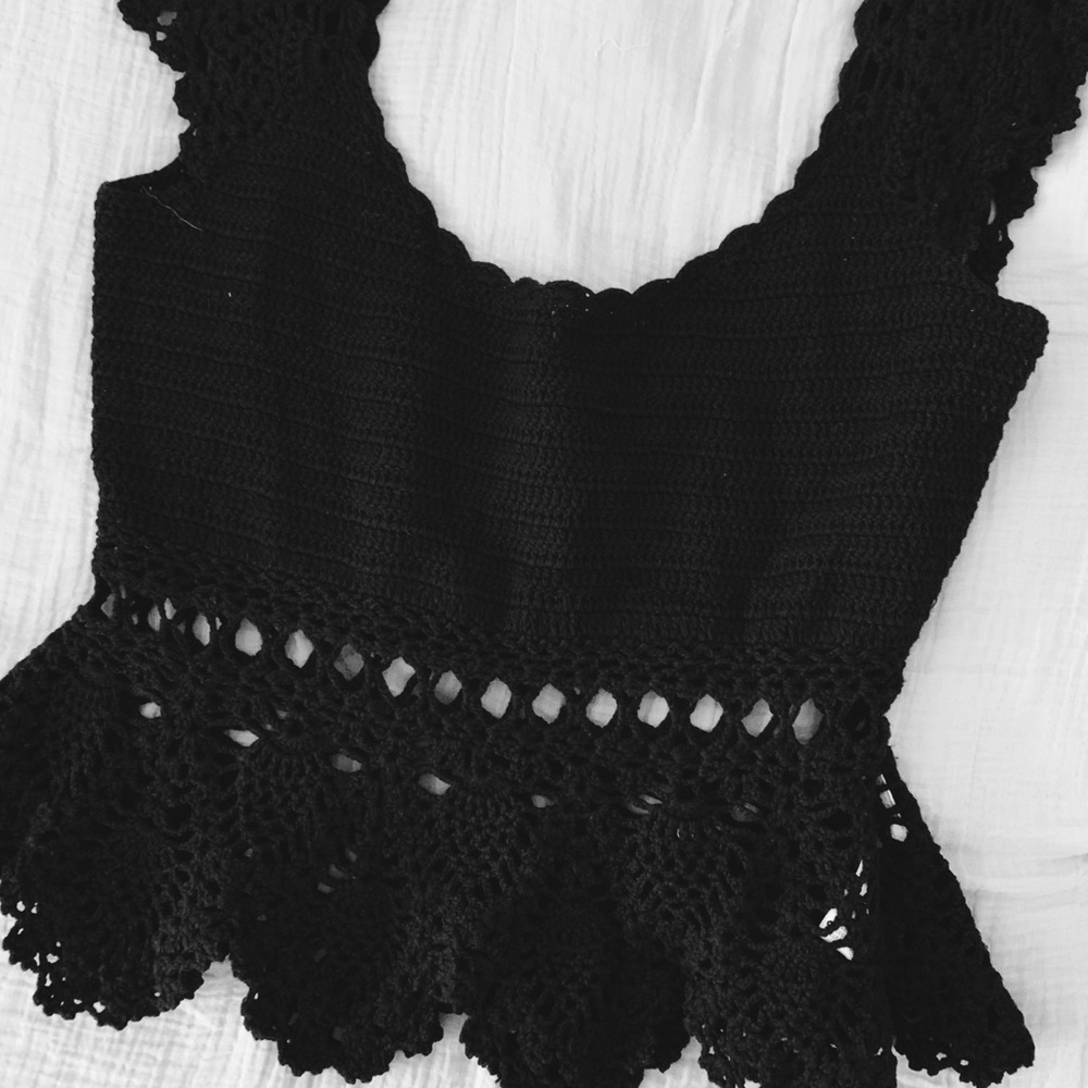 Free People crochet top